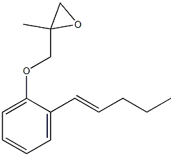 2-(1-Pentenyl)phenyl 2-methylglycidyl ether 结构式