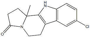 1,2,5,6,11,11b-Hexahydro-8-chloro-11b-methyl-3H-indolizino[8,7-b]indol-3-one 结构式