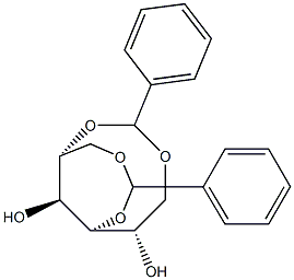 1-O,4-O:2-O,6-O-Dibenzylidene-L-glucitol 结构式