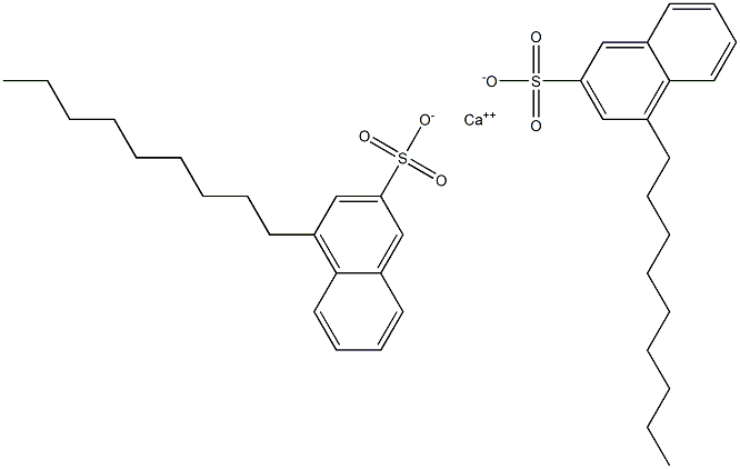 Bis(4-nonyl-2-naphthalenesulfonic acid)calcium salt 结构式