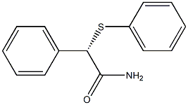 [S,(+)]-2-Phenyl-2-(phenylthio)acetamide 结构式