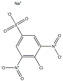 4-Chloro-3,5-dinitrobenzenesulfonic acid sodium salt 结构式