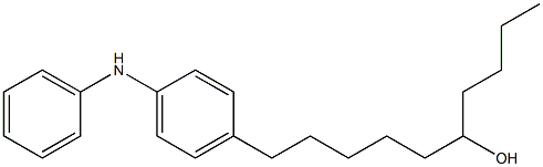 4-(6-Hydroxydecyl)phenylphenylamine 结构式