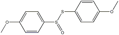 4-Methoxybenzenethiosulfinic acid S-(4-methoxyphenyl) ester 结构式