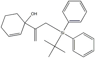 1-[1-[[Diphenyl(tert-butyl)silyl]methyl]vinyl]-2-cyclohexen-1-ol 结构式