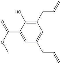 3,5-Diallylsalicylic acid methyl ester 结构式