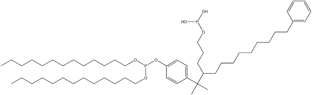 Phosphorous acid 4-[1-[p-[bis(tridecyloxy)phosphinooxy]phenyl]-1-methylethyl]phenyltridecyl ester 结构式