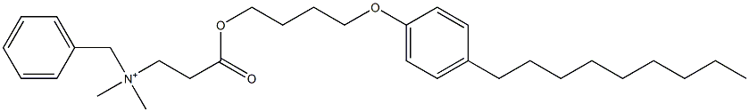 N,N-Dimethyl-N-benzyl-N-[2-[[4-(4-nonylphenyloxy)butyl]oxycarbonyl]ethyl]aminium 结构式