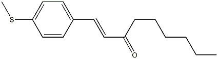 (E)-1-(4-Methylthiophenyl)-1-nonen-3-one 结构式