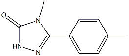 4-Methyl-5-(4-methylphenyl)-2H-1,2,4-triazol-3(4H)-one 结构式