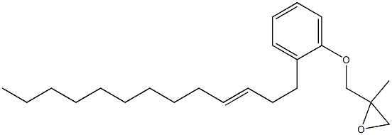 2-(3-Tridecenyl)phenyl 2-methylglycidyl ether 结构式