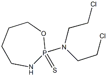 Hexahydro-2-[bis(2-chloroethyl)amino]-1,3,2-oxazaphosphepine 2-sulfide 结构式