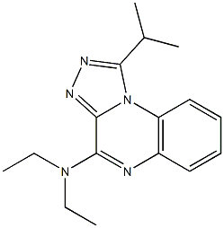 4-Diethylamino-1-isopropyl[1,2,4]triazolo[4,3-a]quinoxaline 结构式