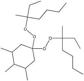 3,4,5-Trimethyl-1,1-bis(1-ethyl-1-methylpentylperoxy)cyclohexane 结构式