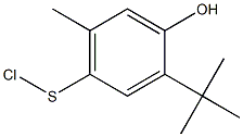 2-tert-Butyl-4-chlorothio-5-methylphenol 结构式