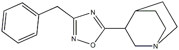 3-(3-Benzyl-1,2,4-oxadiazol-5-yl)quinuclidine 结构式