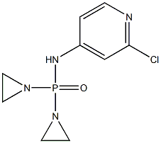 Bis(1-aziridinyl)[(2-chloro-4-pyridyl)amino]phosphine oxide 结构式