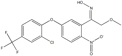 1-[5-[2-Chloro-4-(trifluoromethyl)phenoxy]-2-nitrophenyl]-2-methoxyethanone oxime 结构式