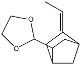 2-(5-Ethylidenebicyclo[2.2.1]heptan-2-yl)-1,3-dioxolane 结构式