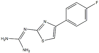 2-[4-(4-Fluorophenyl)thiazole-2-yl]guanidine 结构式