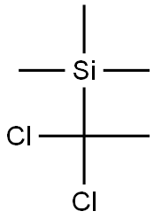 (1,1-Dichloroethyl)trimethylsilane 结构式