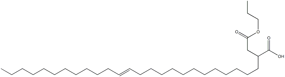 2-(13-Pentacosenyl)succinic acid 1-hydrogen 4-propyl ester 结构式