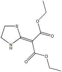 (Thiazolidin-2-ylidene)malonic acid diethyl ester 结构式