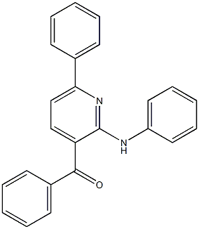 2-(Phenylamino)-6-phenyl-3-benzoylpyridine 结构式