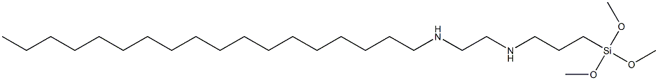 3-(Trimethoxysilyl)-N-[2-(octadecylamino)ethyl]propan-1-amine 结构式