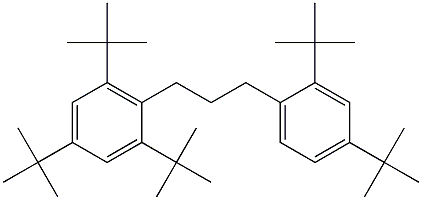 1-(2,4,6-Tri-tert-butylphenyl)-3-(2,4-di-tert-butylphenyl)propane 结构式