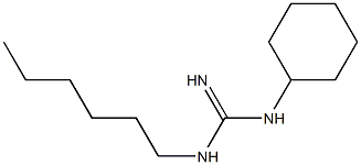 1-Cyclohexyl-3-hexylguanidine 结构式