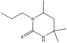 3,4,5,6-Tetrahydro-3-propyl-4,6,6-trimethyl-2(1H)-pyrimidinethione 结构式