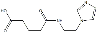 5-[[2-(1H-Imidazol-1-yl)ethyl]amino]-5-oxovaleric acid 结构式