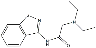 N-(1,2-Benzisothiazol-3-yl)-2-(diethylamino)acetamide 结构式