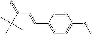 (E)-4,4-Dimethyl-1-(4-methylthiophenyl)-1-penten-3-one 结构式