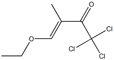 1,1,1-Trichloro-3-methyl-4-ethoxy-3-buten-2-one 结构式