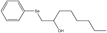 1-(Phenylseleno)-2-octanol 结构式