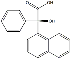 [R,(+)]-Phenyl-1-naphtylglycolic acid 结构式