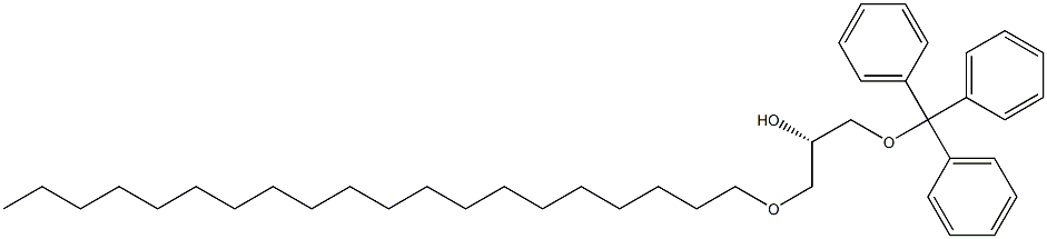[S,(-)]-1-(Icosyloxy)-3-(trityloxy)-2-propanol 结构式