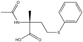 (R)-2-(Acetylamino)-2-methyl-4-(phenylthio)butyric acid 结构式