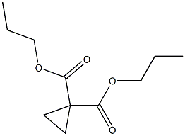 1,1-Cyclopropanedicarboxylic acid dipropyl ester 结构式