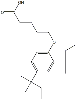 5-(2,4-Di-tert-pentylphenoxy)pentanoic acid 结构式