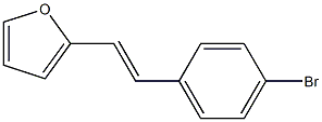 2-(4-Bromostyryl)furan 结构式