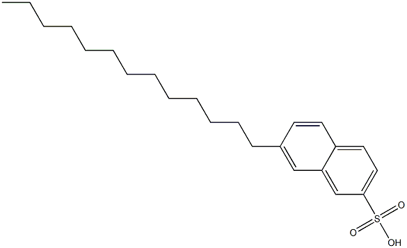 7-Tridecyl-2-naphthalenesulfonic acid 结构式