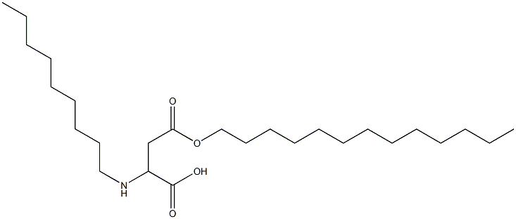 2-Nonylamino-3-(tridecyloxycarbonyl)propionic acid 结构式