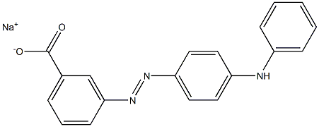 3-[[4-(Phenylamino)phenyl]azo]benzoic acid sodium salt 结构式