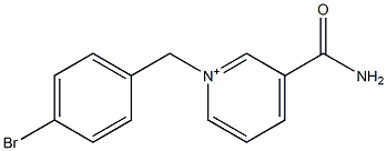 1-(4-Bromobenzyl)-3-carbamoylpyridinium 结构式