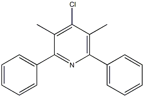 4-Chloro-2,6-diphenyl-3,5-dimethylpyridine 结构式