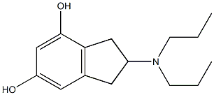 2-(Dipropylamino)indane-5,7-diol 结构式