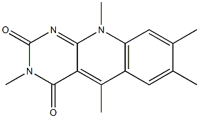 3,5,7,8,10-Pentamethylpyrimido[4,5-b]quinoline-2,4(3H,10H)-dione 结构式